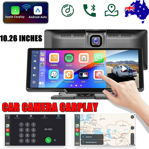 10.26" 4K Car Camera Carplay Android Car GPS Navigation Dashboard Video Recorder 1