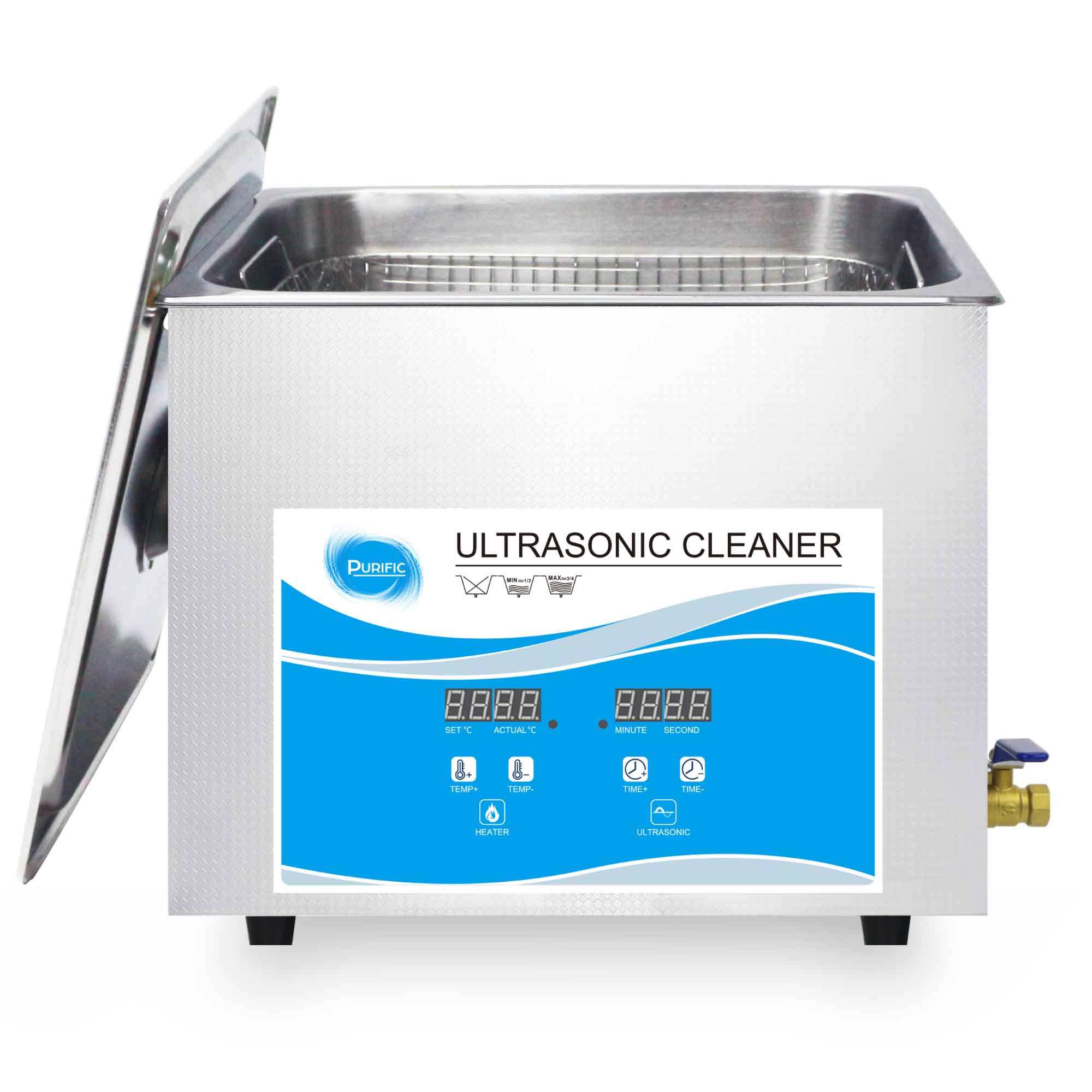 10L Digital Ultrasonic Cleaner Jewelry Ultra Sonic Bath Degas Parts Cleaning 1