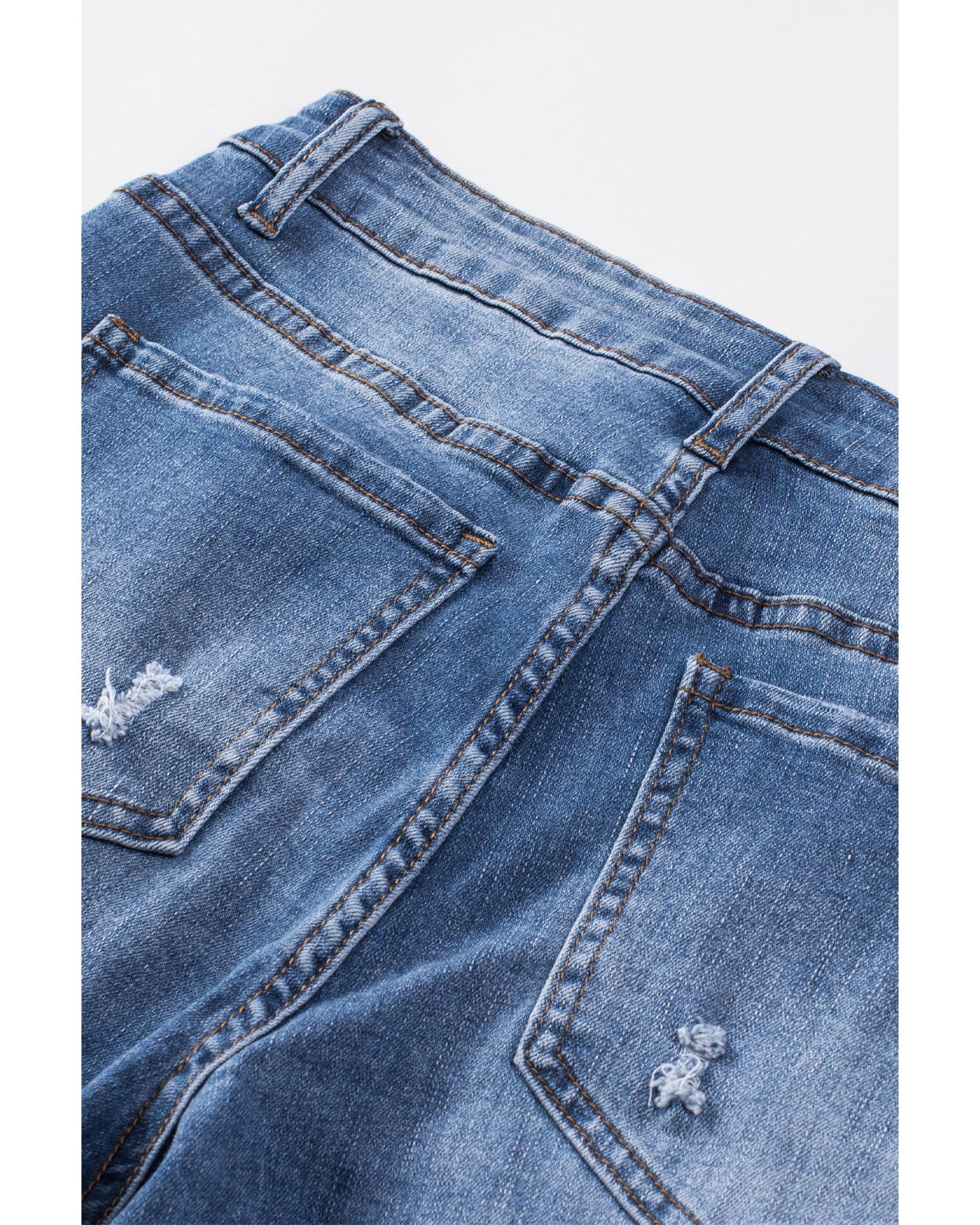 Azura Exchange American Flag Graphic Jeans - M