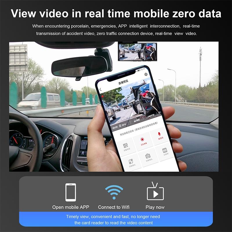 1080p Hd Night Vision Car Recorder with Wifi & Mobile App Support 6