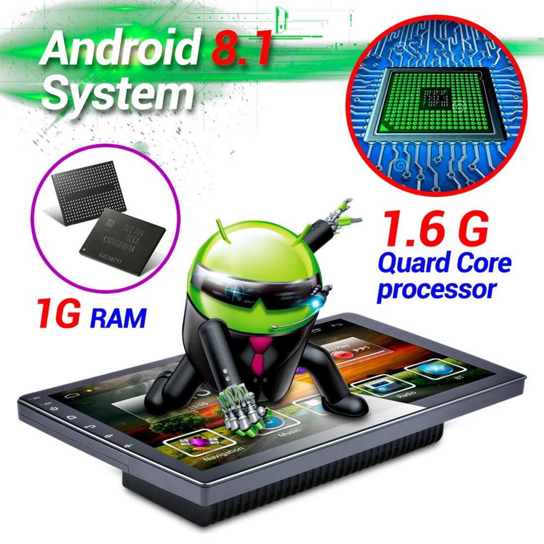 10.1 Inch Android 8.1 Car Mp5 Player - Fm Bluetooth Gps Tf Card 11