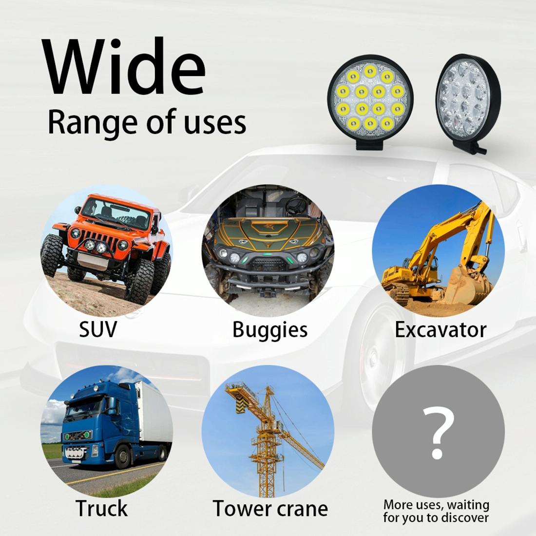 10.5W White Light Round - Shaped Waterproof Car Boat Marine Work Lights Spotlight Led Bulbs Dc 9 - 30V 5
