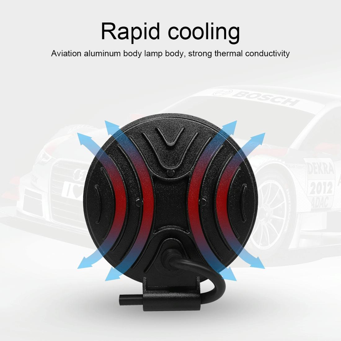 10.5W White Light Round - Shaped Waterproof Car Boat Marine Work Lights Spotlight Led Bulbs Dc 9 - 30V 9