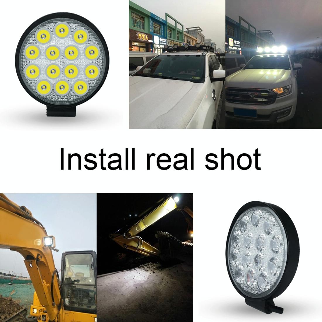 10.5W White Light Round - Shaped Waterproof Car Boat Marine Work Lights Spotlight Led Bulbs Dc 9 - 30V 12
