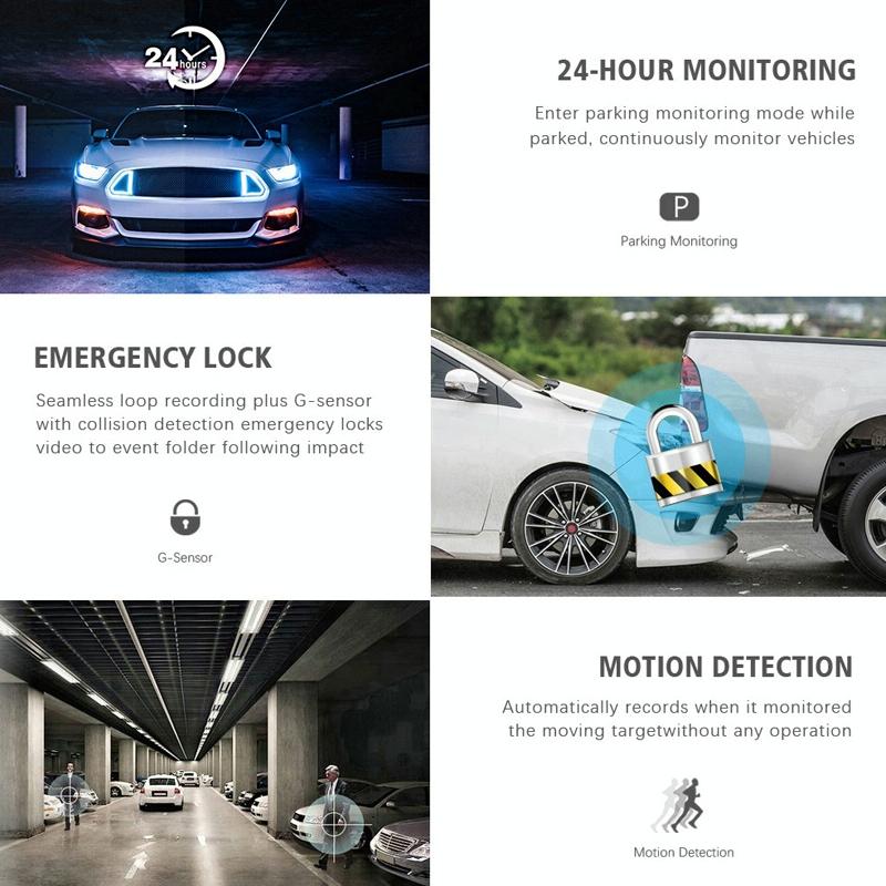 1080p Hd Multi-language Driving Recorder with 3 Lenses 9