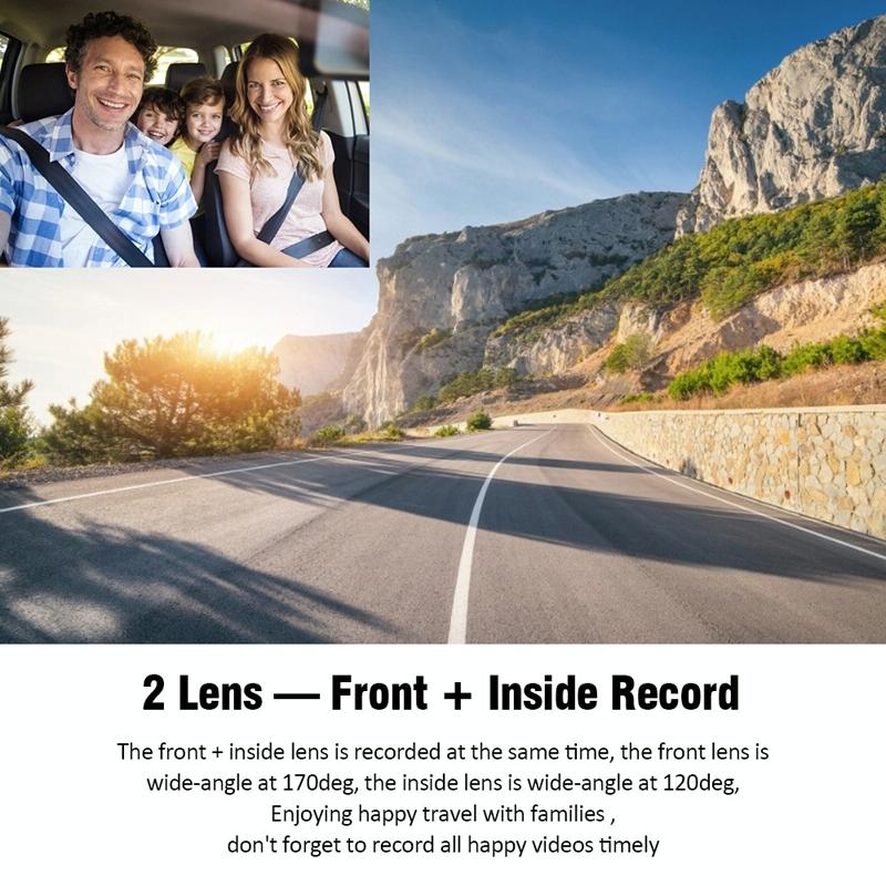 1080p Hd Multi-language Driving Recorder with 3 Lenses 10
