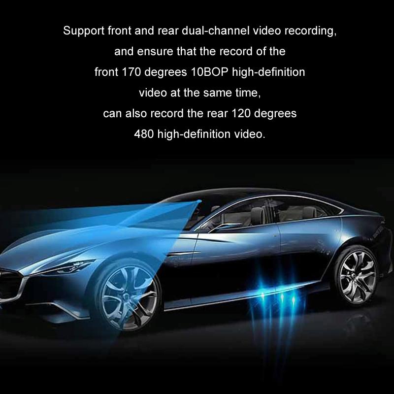 1080p Hd Multi-language Driving Recorder with 3 Lenses 14