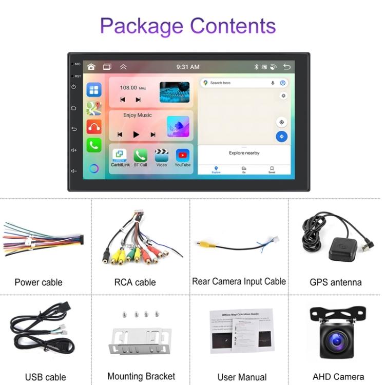 10.1 Inch Android 13.0 Carplay Navigation Monitor - Standard 15