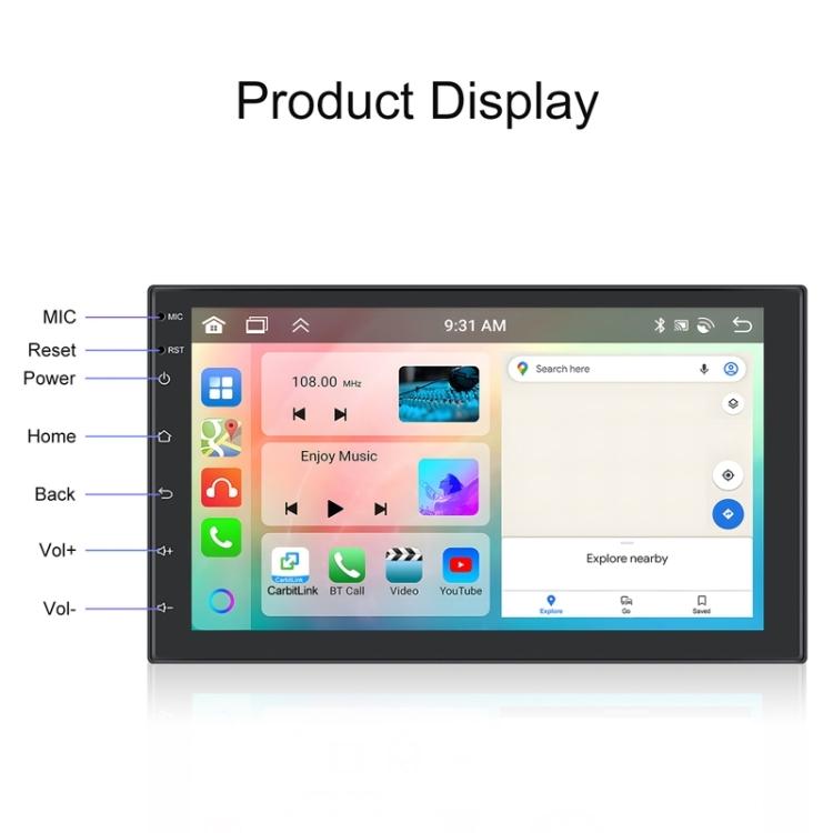 10.1 Inch Android 13.0 Carplay Navigation Monitor - Standard 12