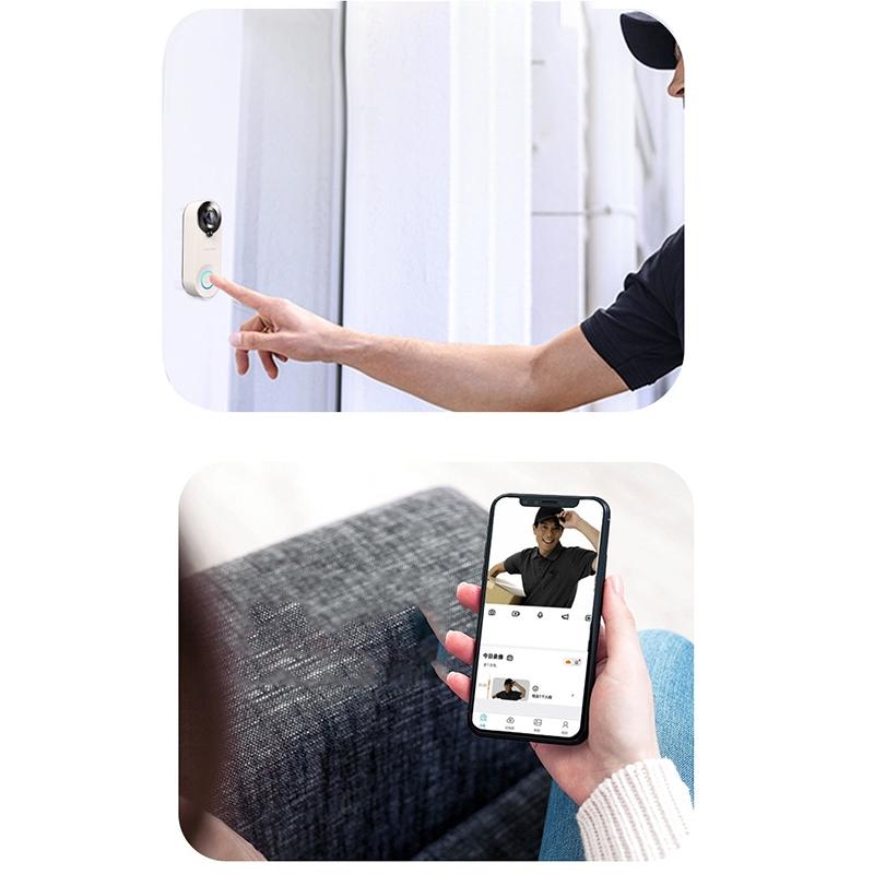 1080P Smart Doorbell With 150 Degree Wide Angle - Black 6