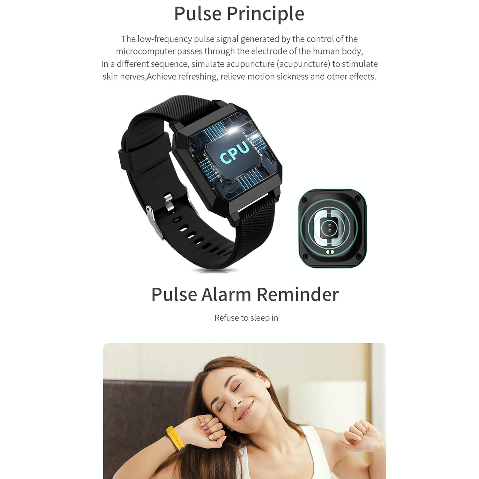 0.96 Inch Tft Screen Life Waterproof Smart Watch Support Sleep Monitoring / Heart Rate Monitoring / Blood Pressure Monitoring / Pulse Reminder - Black 3