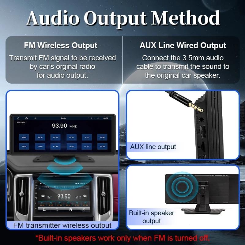 10.26 Inch Car Display Carplay / Android Auto Screen Mirroring Camera 11
