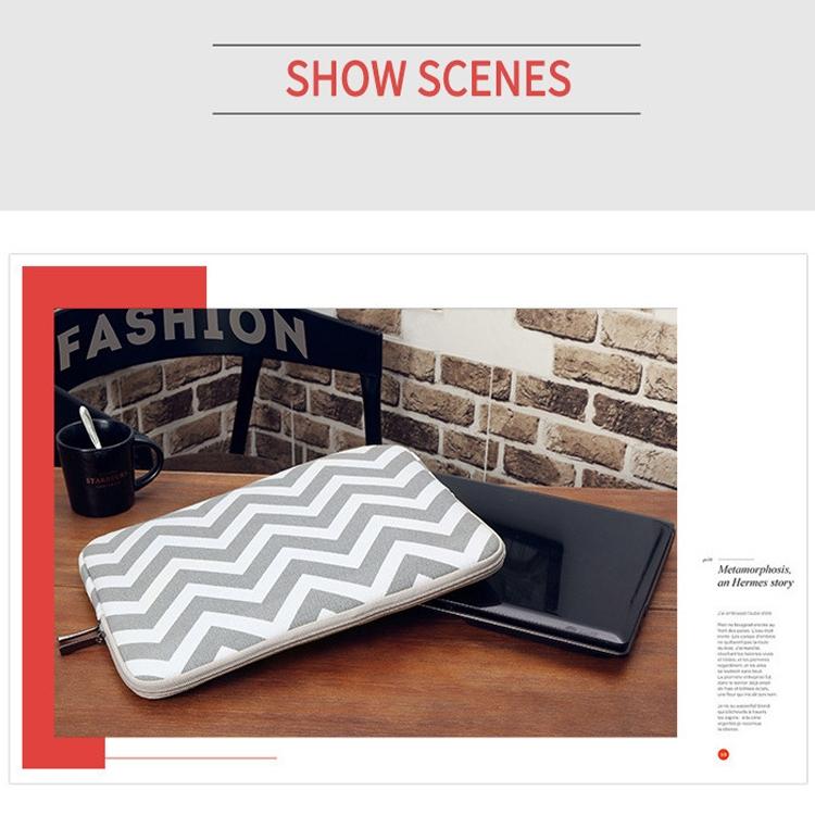 10 Wavy Pattern Notebook Liner Bag - Wavy Design - Gray 6