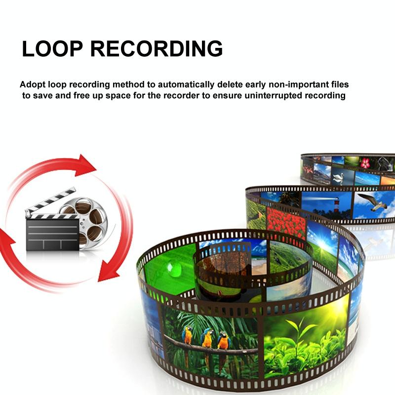 1080p Wifi Dash Cam with 170 Degree Wide Angle Lens - Hidden Car Recorder Black 6