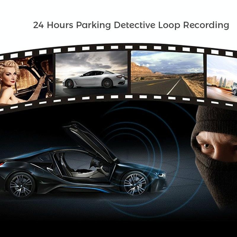 1080p Wifi Dash Cam with 170 Degree Wide Angle Lens - Hidden Car Recorder Black 8