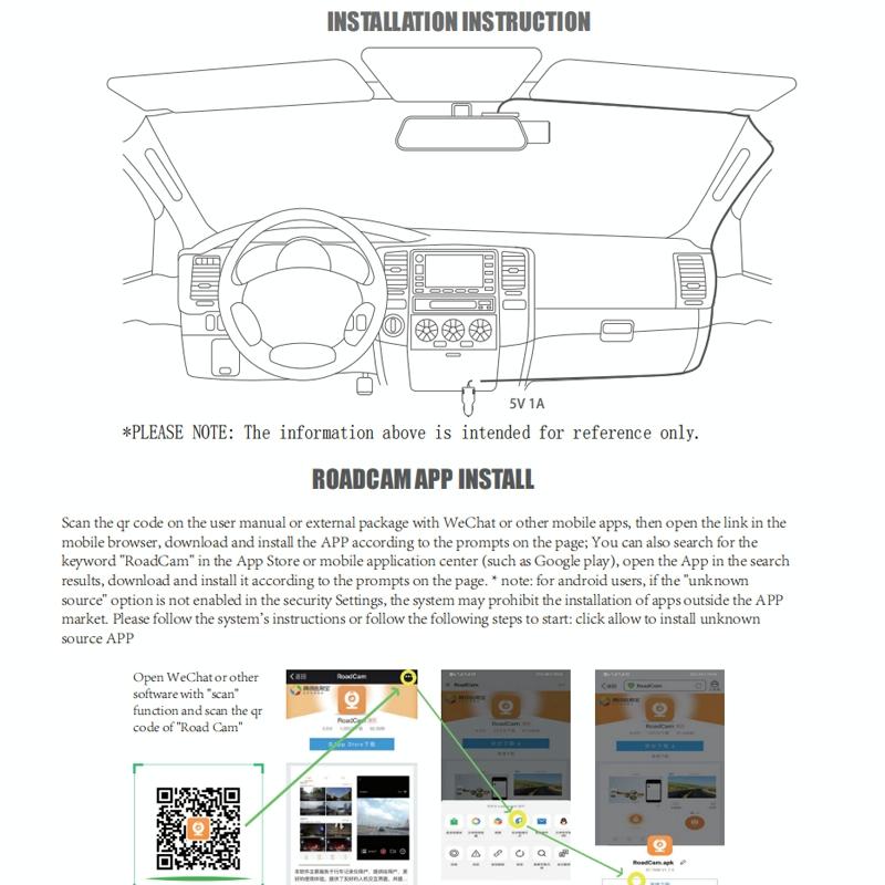 1080p Wifi Dash Cam with 170 Degree Wide Angle Lens - Hidden Car Recorder Black 10