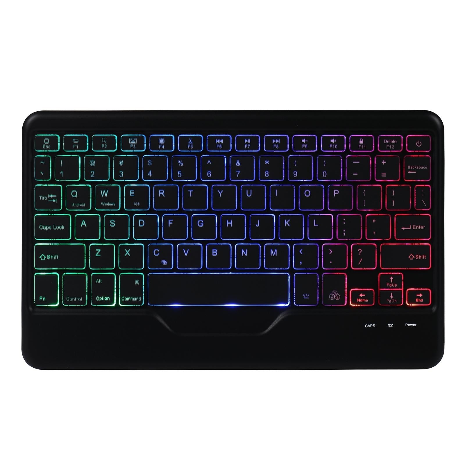 10.2 / 10.5 Inch Bluetooth Keyboard Tablet Case With Triangle Holder & Pen Slot - Black Diamond Pattern 4