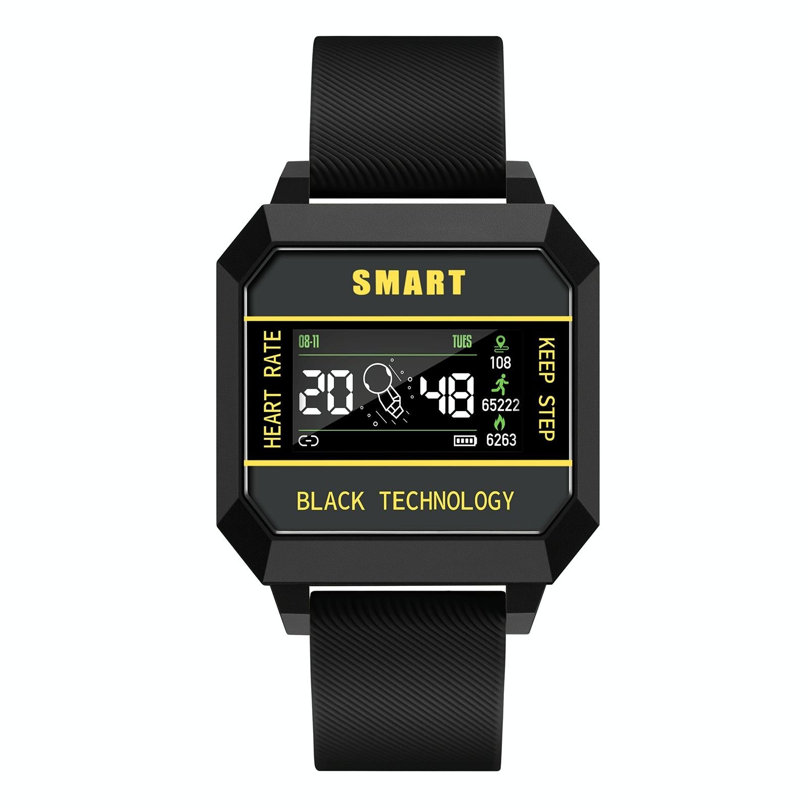 0.96 Inch Tft Screen Life Waterproof Smart Watch Support Sleep Monitoring / Heart Rate Monitoring / Blood Pressure Monitoring / Pulse Reminder - Yellow 3