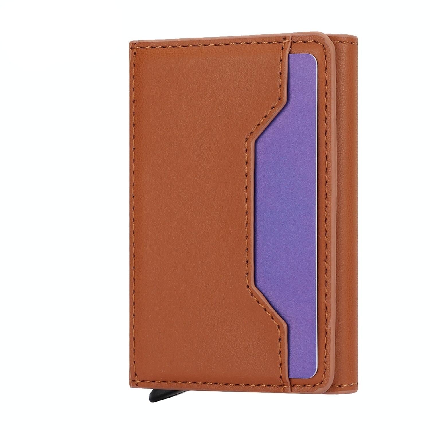 10x6x3cm Secure Brush Card Bag - Compact and Protective - Brown 1