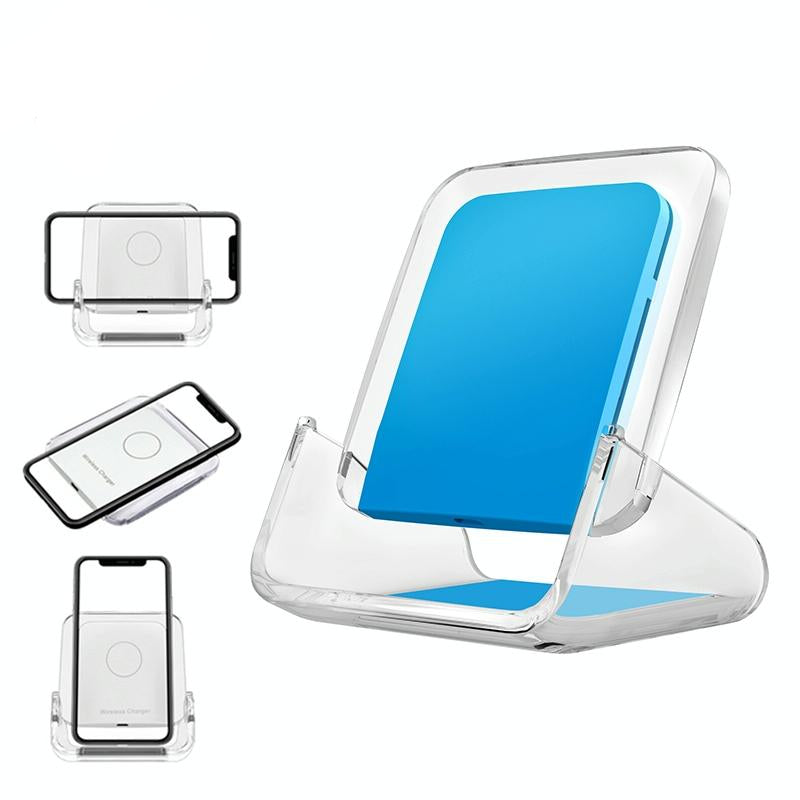 10W 3 In 1 Vertical Wireless Charger - White 2