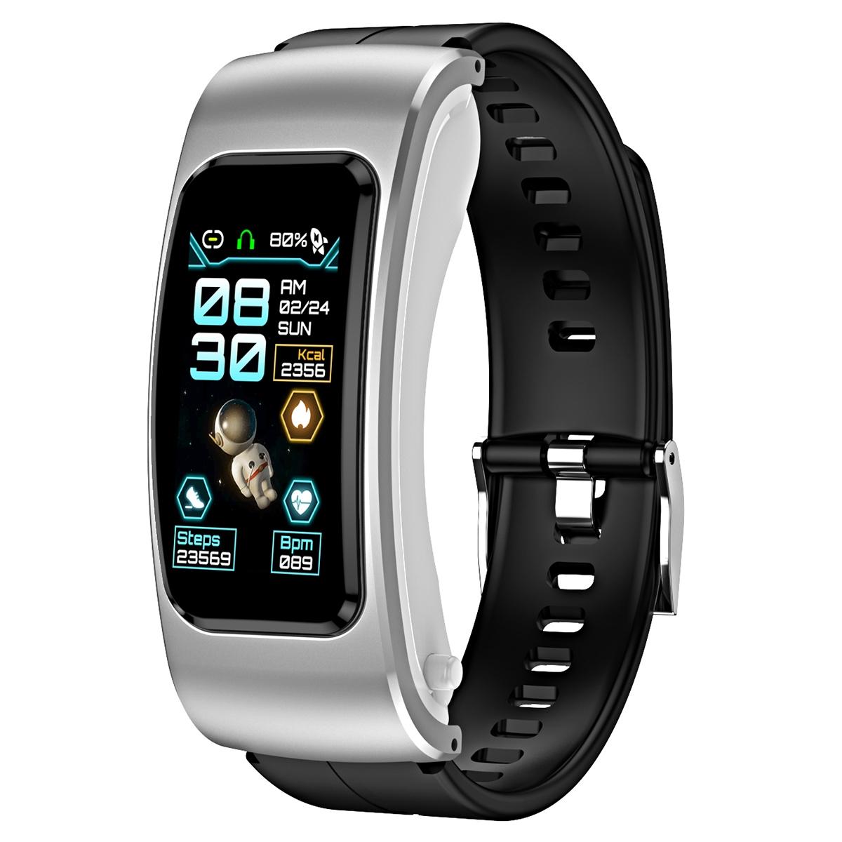 1.08 Inch Waterproof Smart Watch With Bluetooth Call - Silver 1