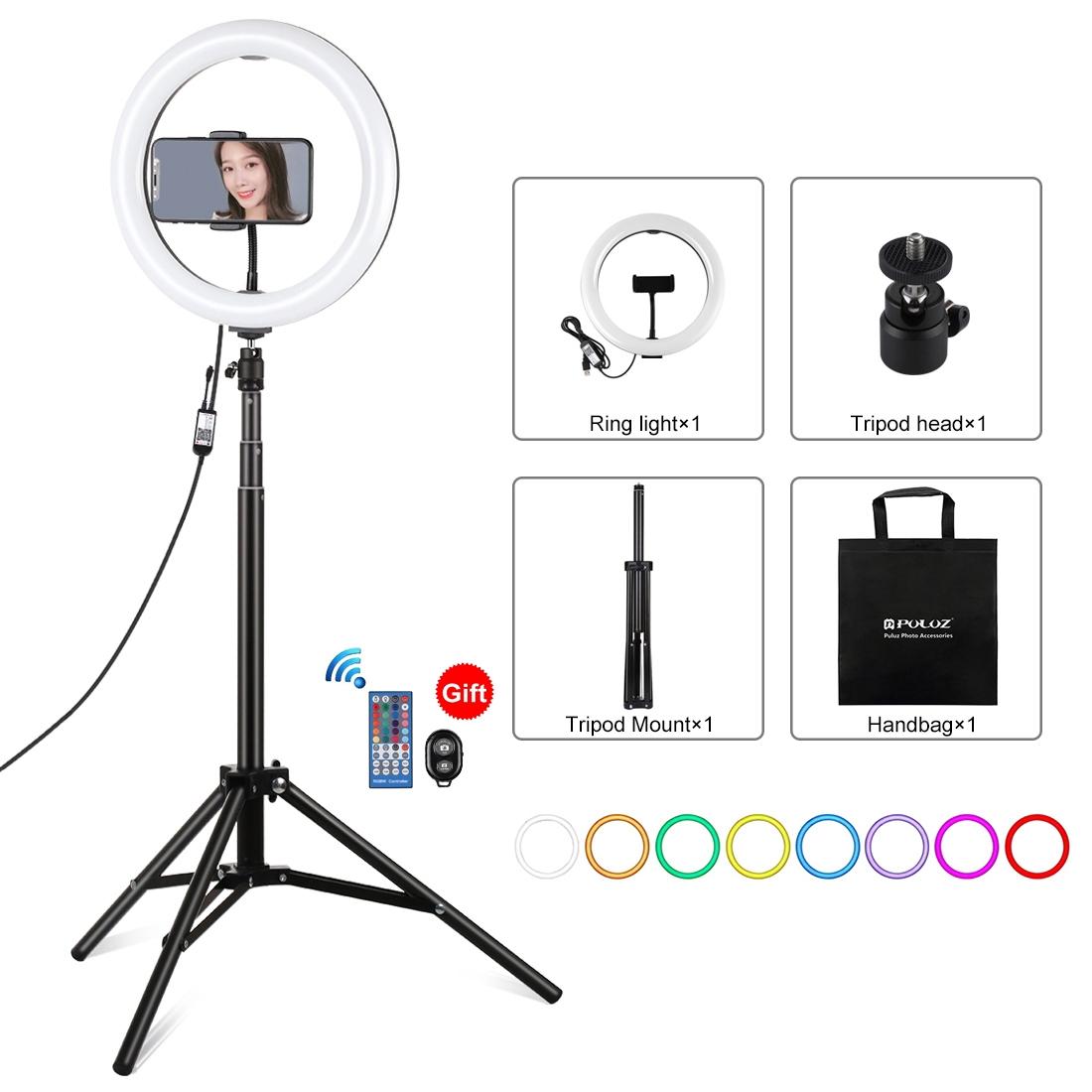 10.2 Rgbw Led Ring Light Kit with Tripod and Remote Control 1