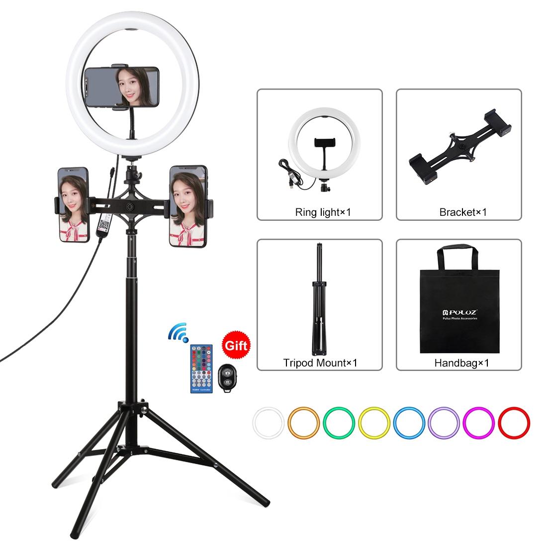 10.2 Rgbw Led Ring Light Kit with Tripod and Phone Mount 1
