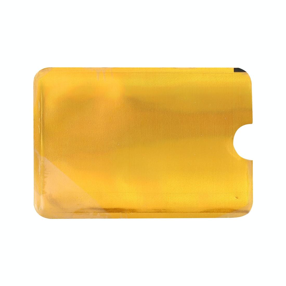 100-pack Aluminum Foil Rfid Blocking Credit Card Case - Golder Grid 10