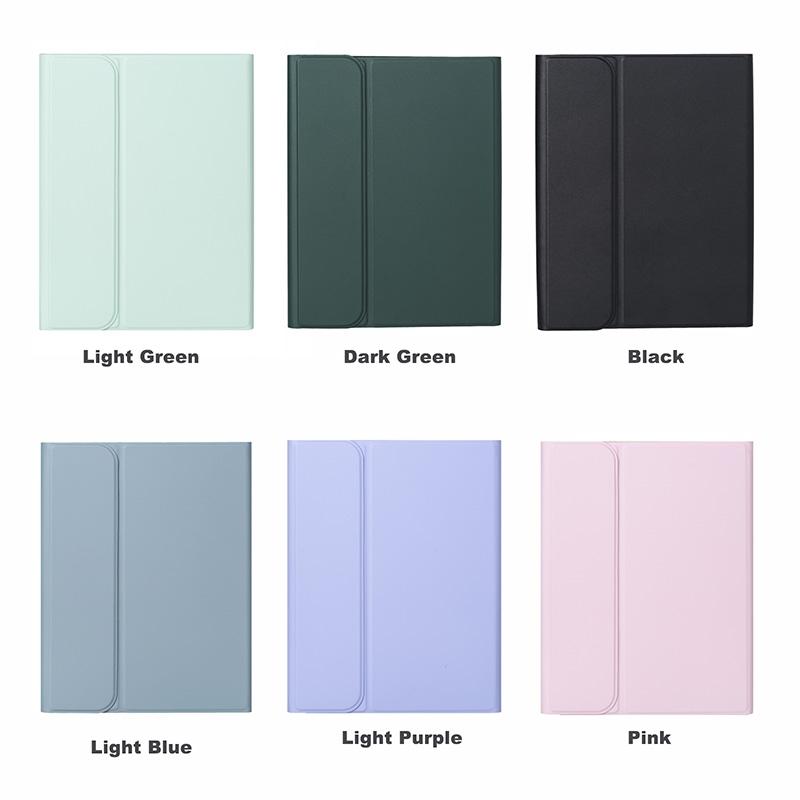 10.9 Ipad 10Th Gen 2022 Backlit Keyboard Case With Pen Slot - Bluetooth Leather - Dark Green 14