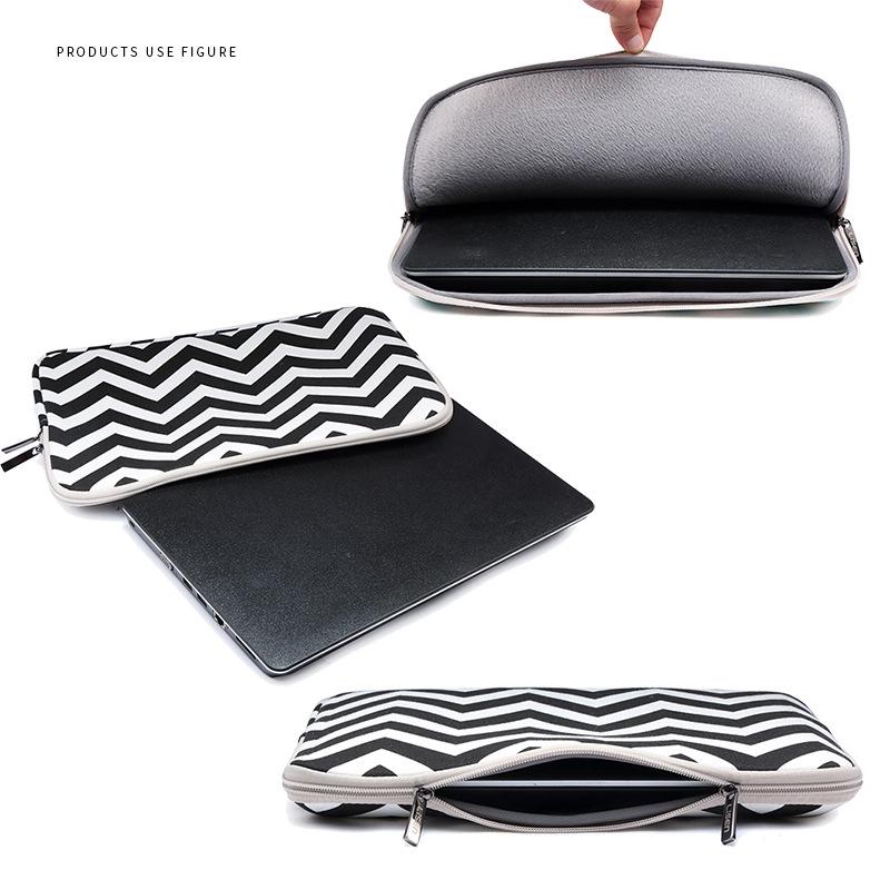 10 Wavy Pattern Notebook Liner Bag - Wavy Design - Light Green 4