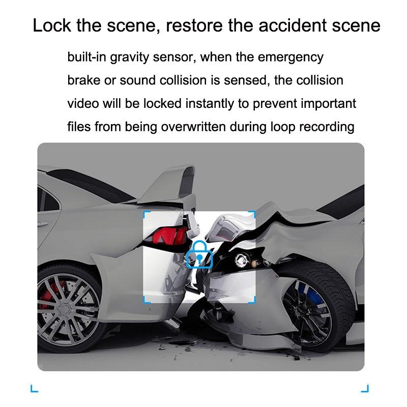 1080p Hd Car Recorder with Wifi for Parking Monitoring - With Button + Parking Monitoring Line 6