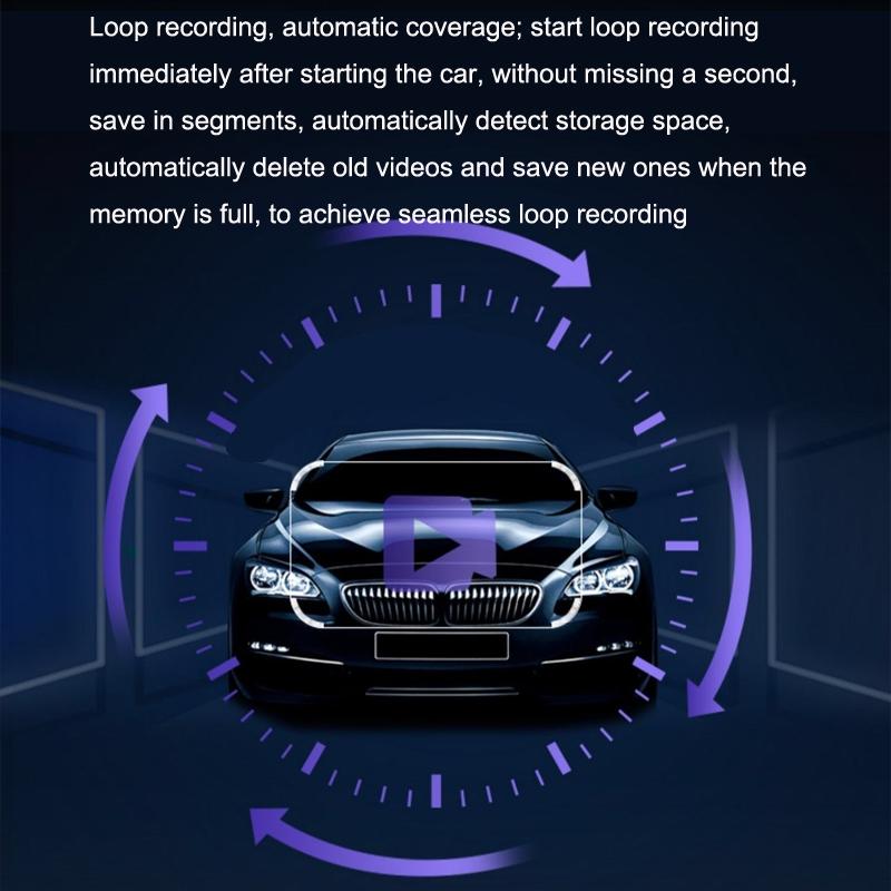 1080p Hd Car Recorder with Wifi for Parking Monitoring - With Button + Parking Monitoring Line 7