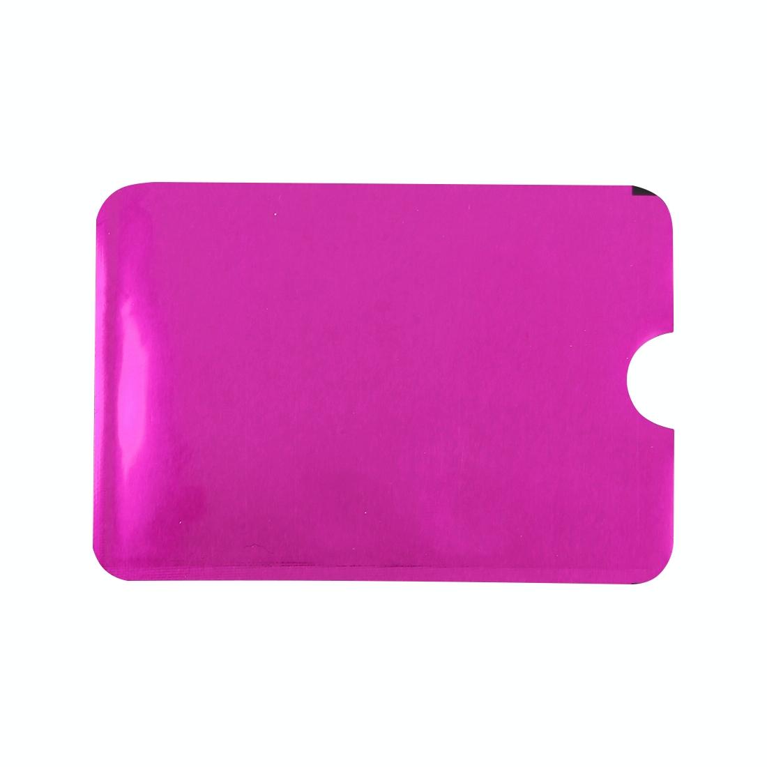 100-piece Rfid Blocking Card Holder - 9x6.3cm Aluminum Foil - Red 15
