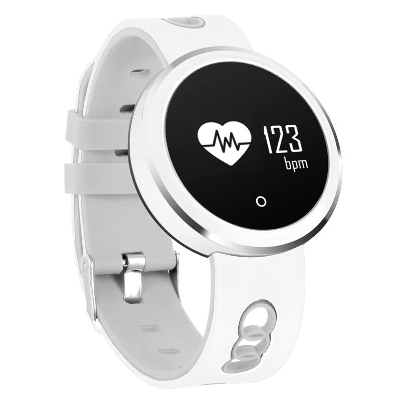 0.95 Inch Hd Oled Screen Display Bluetooth Smart Bracelet Ip68 Waterproof Support Pedometer / Sedentary Reminder / Heart Rate Monitor / Sleep Monitor Compatible With Android And Ios Phones - White 2