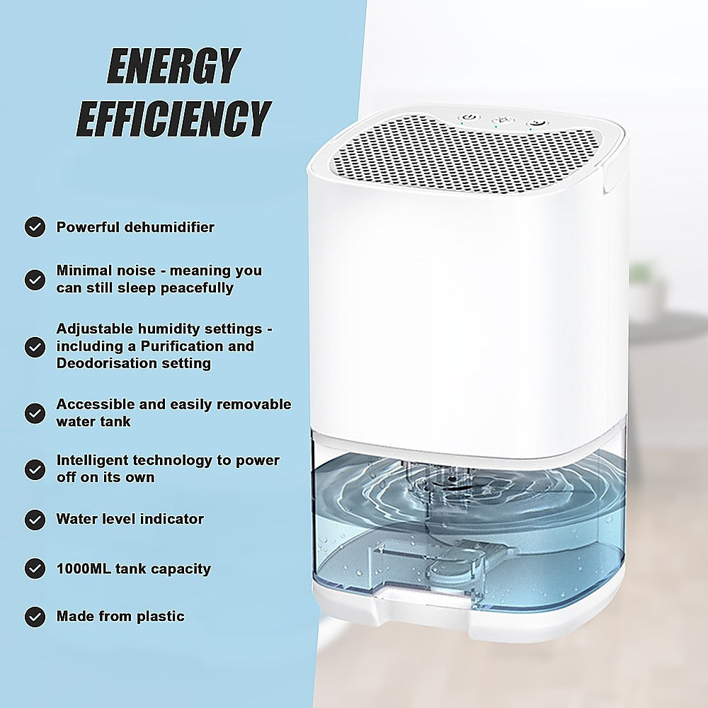 1000ML Mini Dehumidifier Portable Air Dryer Office Moisture Absorber Machine 9