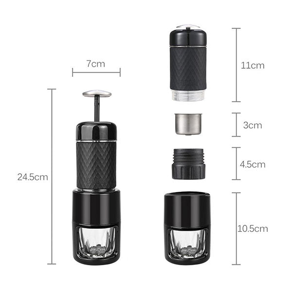 STARESSO Coffee Maker Red Dot Award Winner Portable Espresso Cappuccino Quick Cold Brew Manual Coffee Maker Machines All in One - Pink 3