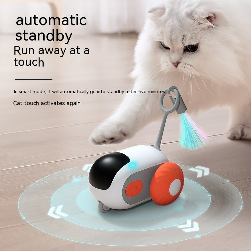 Remote Control Interactive Cat Car Toy USB Charging Chasing Automatic Self-moving Remote Smart Control Car Interactive Cat Toy Pet Products 6