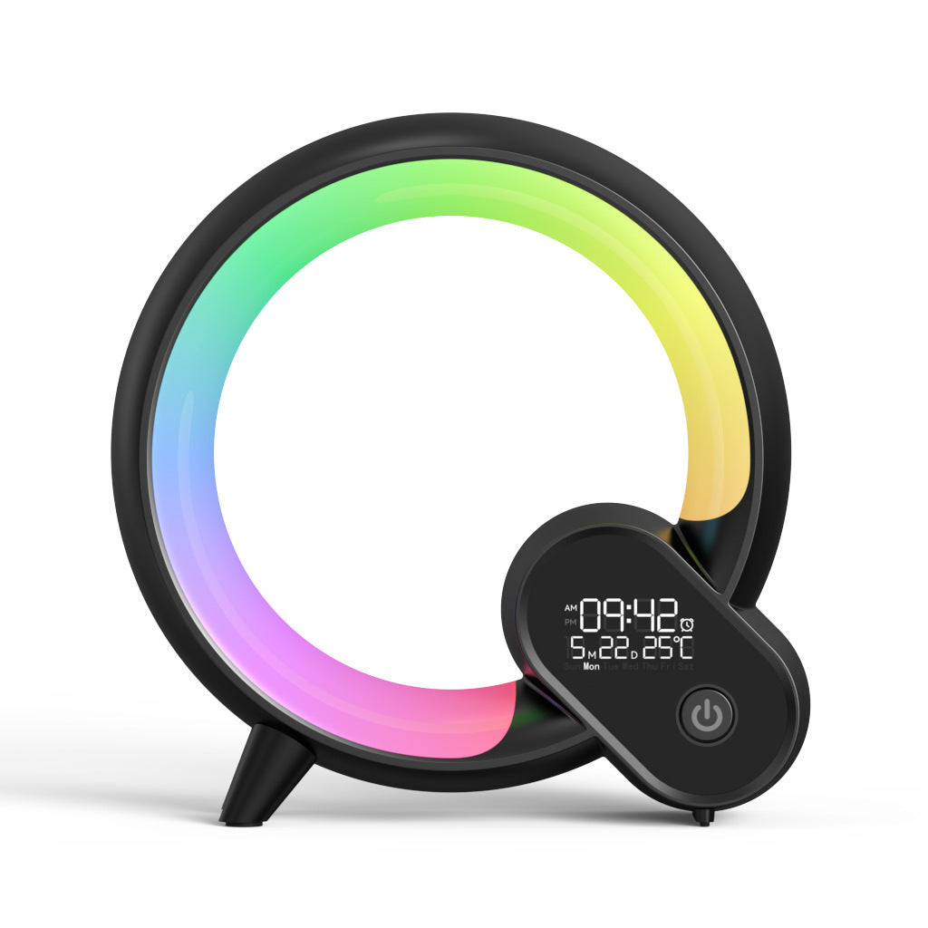 Creative Q Light Analog Sunrise Digital Display Alarm Clock Bluetooth Audio Intelligent Wake-up Q Colorful Atmosphere Light 6