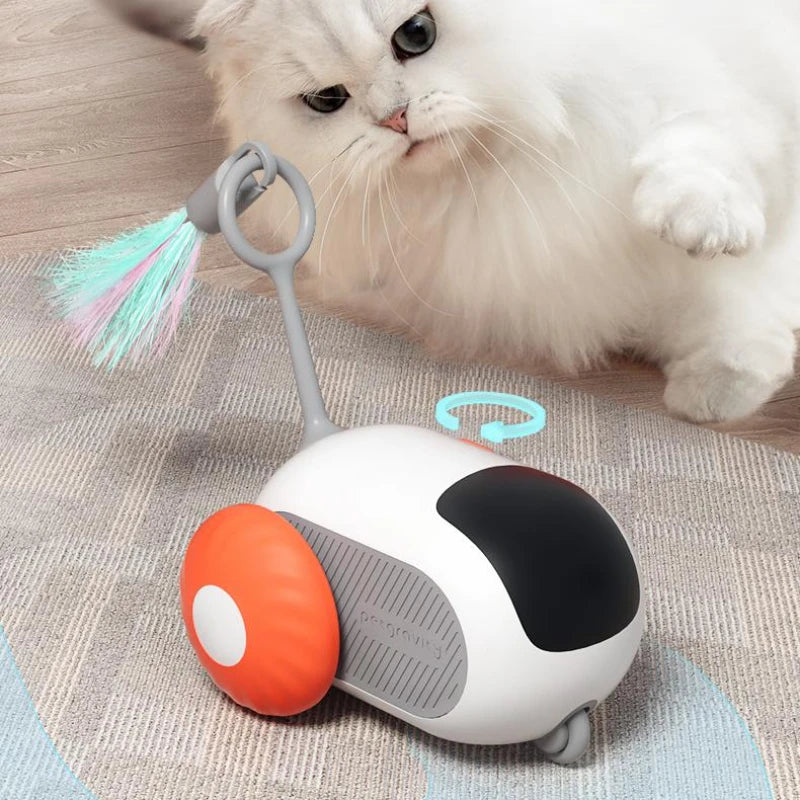 Remote Control Interactive Cat Car Toy USB Charging Chasing Automatic Self-moving Remote Smart Control Car Interactive Cat Toy Pet Products 5
