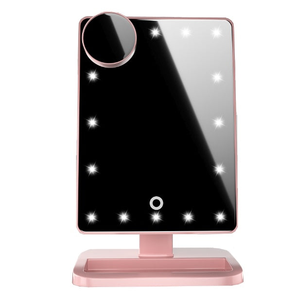 Touch Screen Makeup Mirror With 20 LED Light Bluetooth Music Speaker 10X Magnifying Mirrors Lights 5