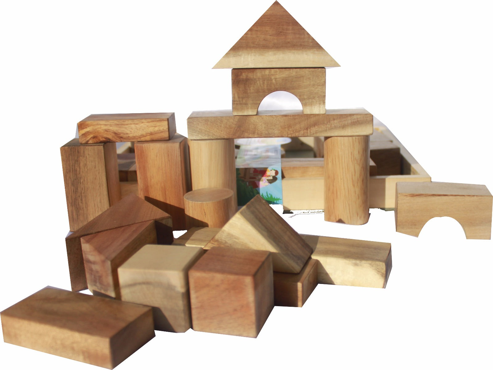 NATURAL WOOD BLOCKS 34 PCS 3