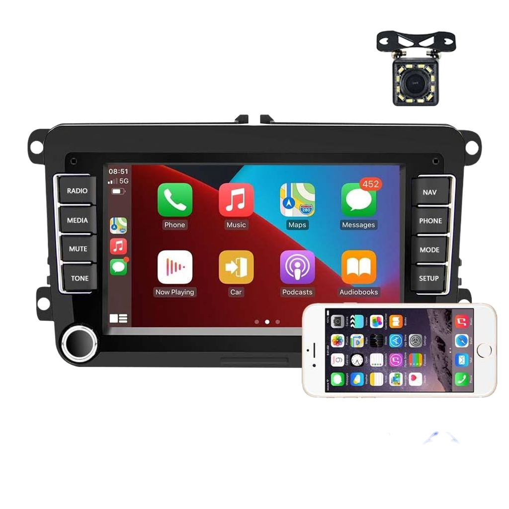 7 Inch Android Car Navigation Player For Volkswagen - 2 + 32G Wireless Carplay 12 Lights Camera