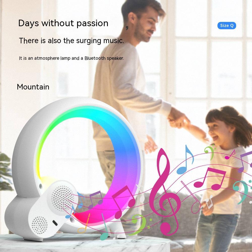 Creative Q Light Analog Sunrise Digital Display Alarm Clock Bluetooth Audio Intelligent Wake-up Q Colorful Atmosphere Light 5