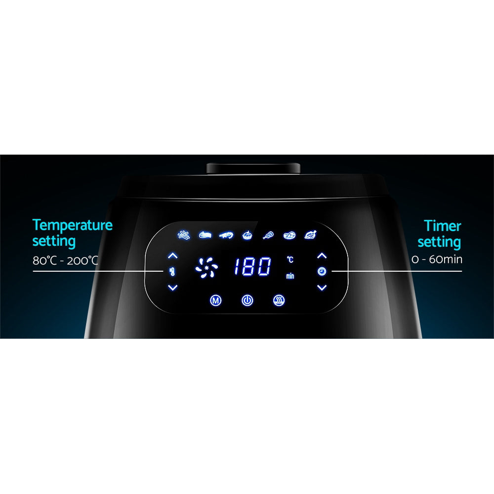 Devanti Air Fryer 8.5L LCD Fryers 5