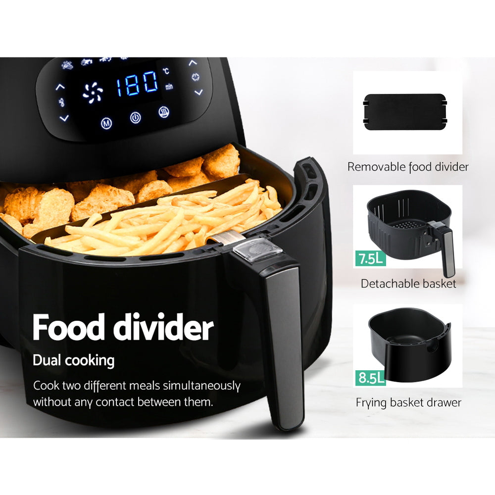 Devanti Air Fryer 8.5L LCD Fryers 6