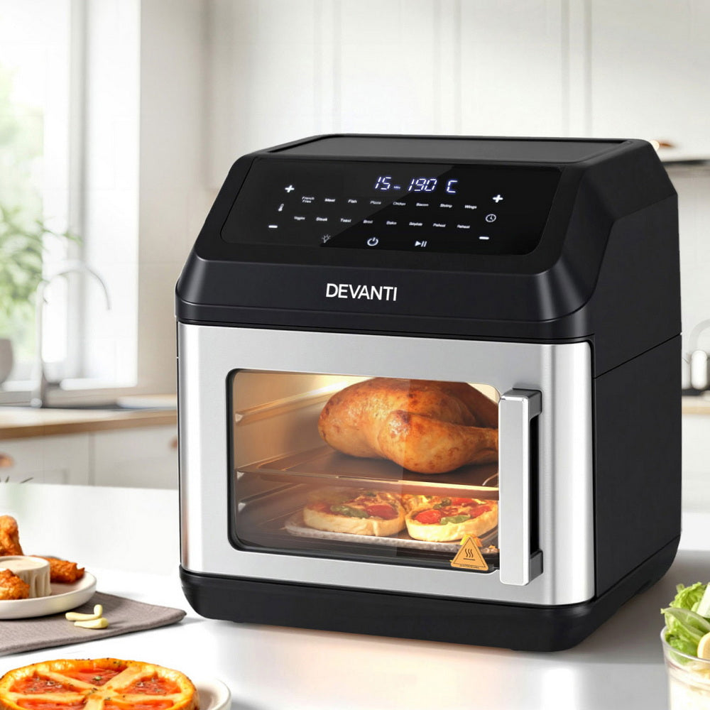 Devanti Air Fryer 13L LCD Fryers Oven 7