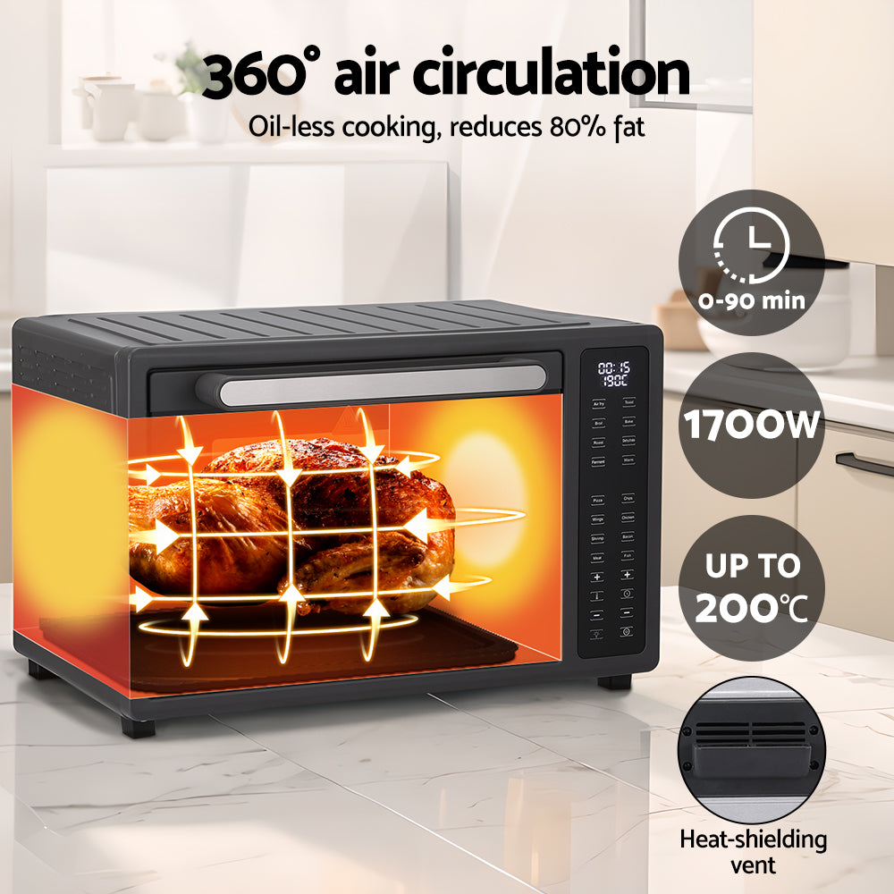 Devanti Air Fryer 32L W/ LCD Touch Oven 1700W 5