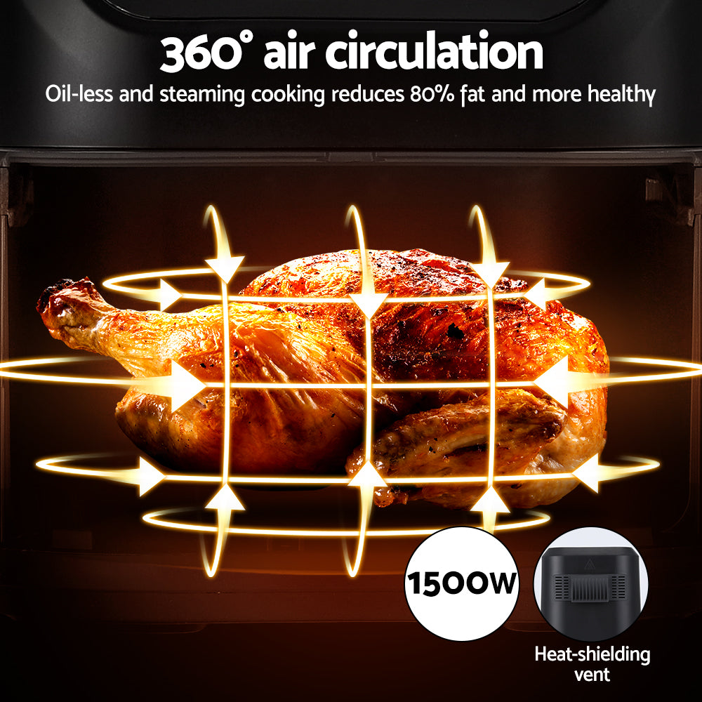 Devanti Air Fryer 5L W/ LCD Touch 1500W 5