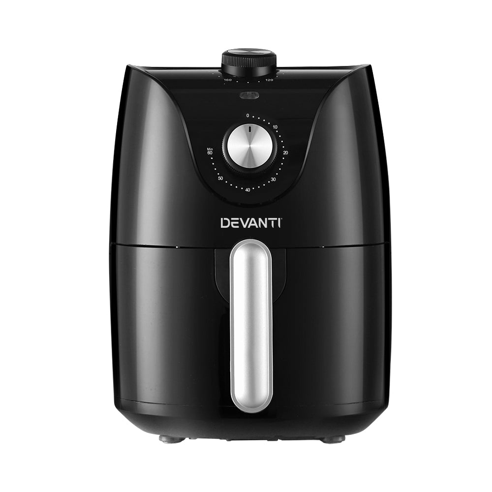 Devanti Air Fryer 2.5L Knob Fryers 3