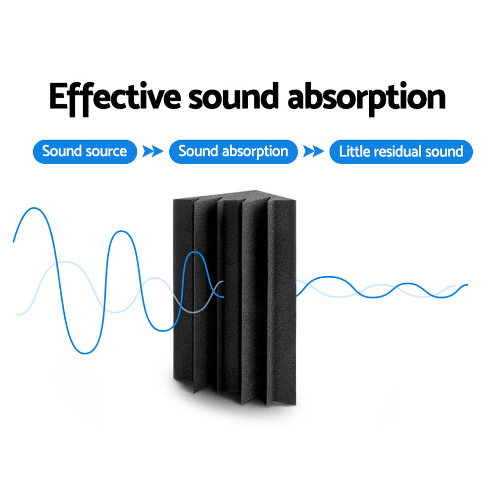 Alpha Acoustic Foam 20pcs Corner Bass Trap Sound Absorption Proofing Treatment 3